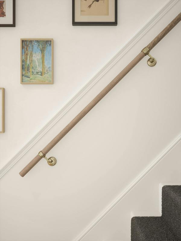 Handrails Direct Oversley Walnut Straight Flight Handrail