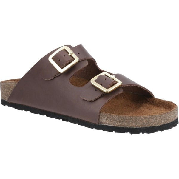 Cotswold Lushill Leather Women's Brown Sandals