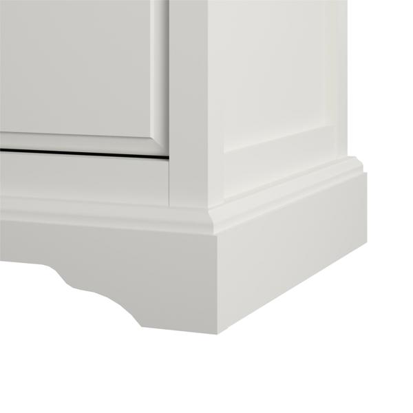 Dorel Home Bristol 5 Drawer Dresser White