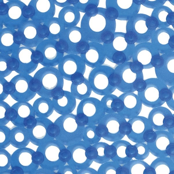 Showerdrape Otto Blue Anti Slip PVC Bath Mat 69cm x 36cm