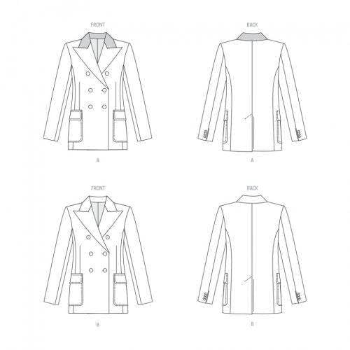 Vogue Sewing Pattern 1927, Jackets for Women, B5 (8-10-12-14-16) - Advanced