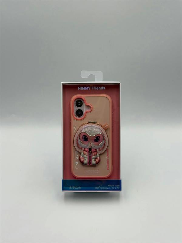 Nimmy Friends Nimmy Cool & Cute 2.0 Rabbit Case with MagSafe Stand for iPhone 17 6.3" Pink - N-YJKM-CXZJZH-IP17-08