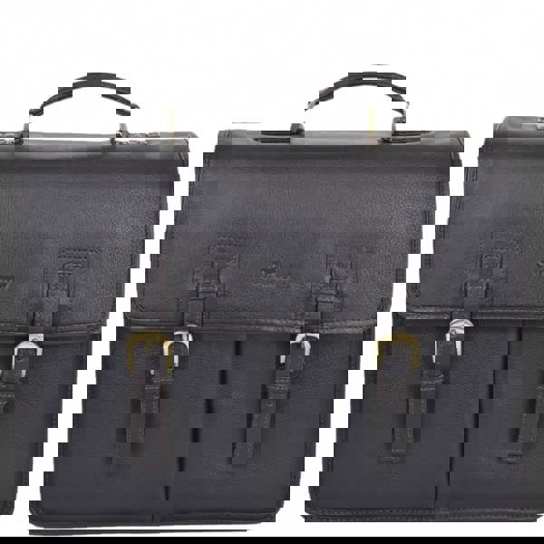 Ashwood Triple Gusset Heavy Duty Real Leather Briefcase: Gareth