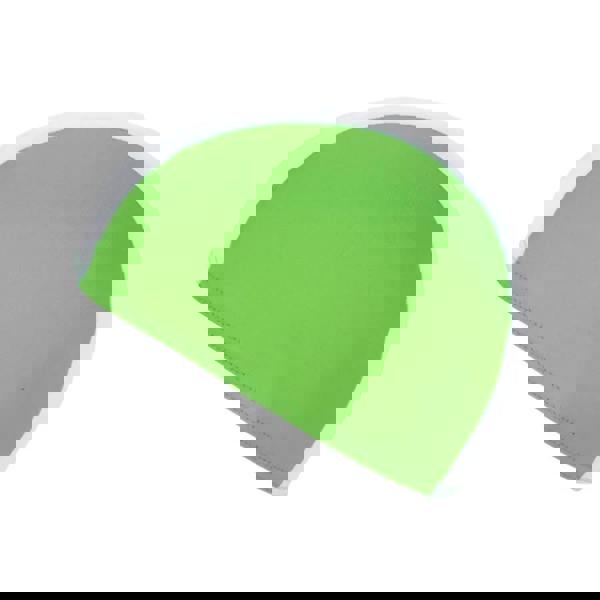 Fashy Junior Fabric Swim Cap in lime green with white trim