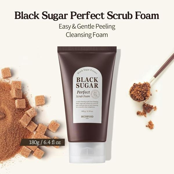 SKINFOOD Black Sugar Perfect Scrub Foam 180ml	