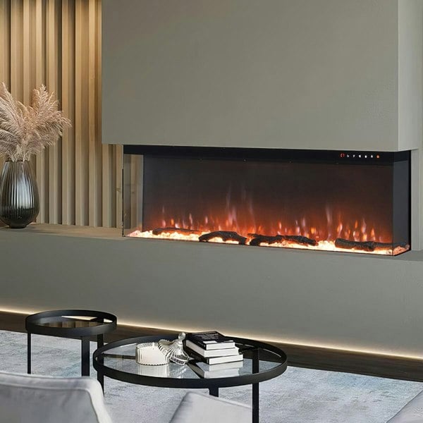 3-Sided Electric Fireplace – A Perfect Fusion of Style, Warmth, and Versatility Living and Home