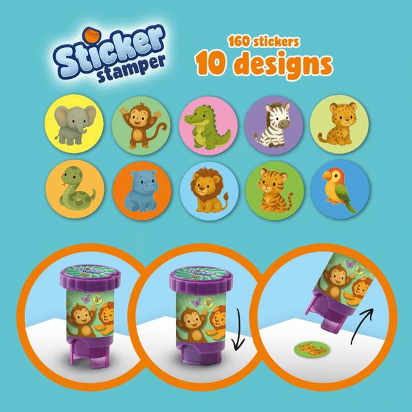 SES Creative Sticker Stamper - Jungle Animals