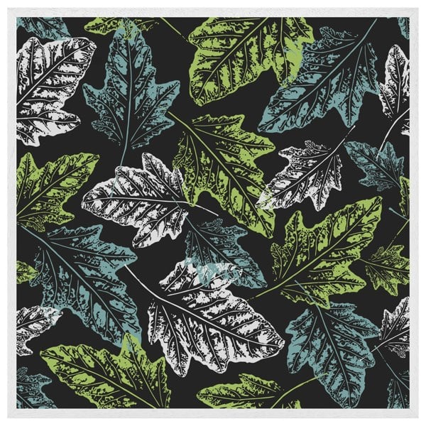 Benjamin Tate Design Leaf print on dark bachground (Picutre Frame)