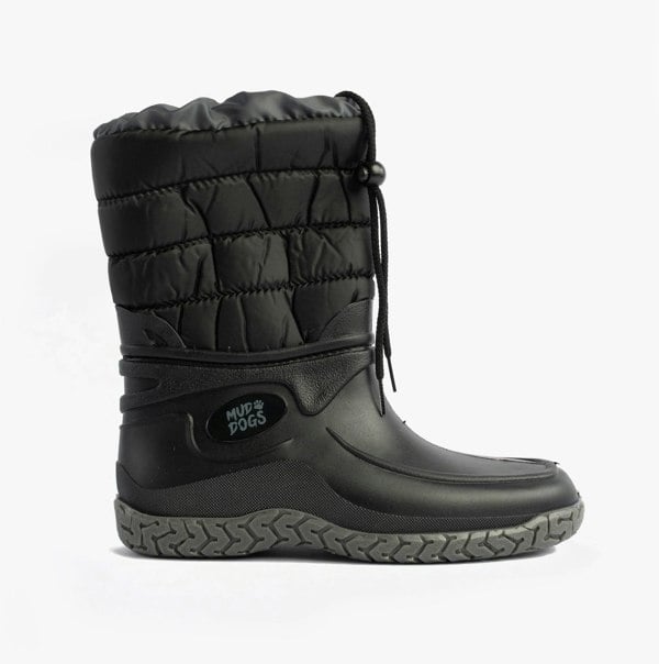 Mud Dogs NORDIC Ladies Winter Boots Black