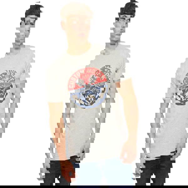 Crosshatch Mens Moules T-Shirt - Grey Marl - 