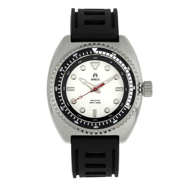 Shield Dreyer Men's Diver Strap Watch - Silver - SLDSH107-1