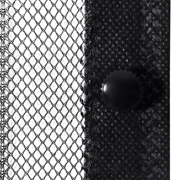 Berkfield Insect Door Curtains 2 pcs with Magnet Blocks Black 230x160 cm