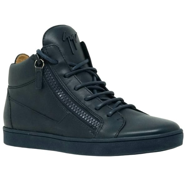 Giuseppe Zanotti High Top Sneaker - Navy Blue