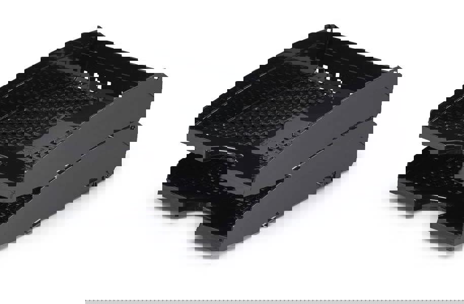 Durable TREND Stackable Letter Tray Paper File Organiser | 6 Pack | A4+ Black