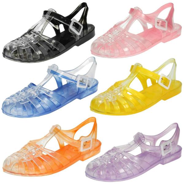 Spot On Ladies Spot On Closed Toe Jelly Shoes