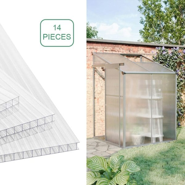 Livingandhome Clear Polycarbonate Sheets for Greenhouse Covering Living and Home