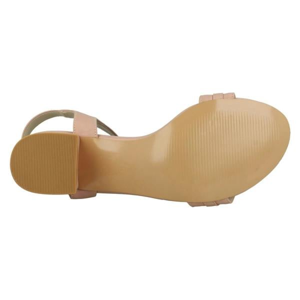 Spot On Ladies Spot On Mid Heel Mule Sandals F12022 - Wide Fit