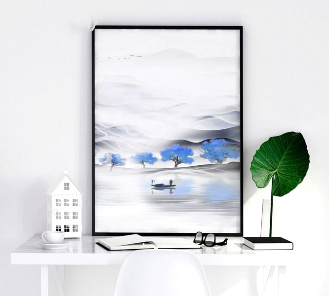 Japandi design | set of 3 unique wall art for living room