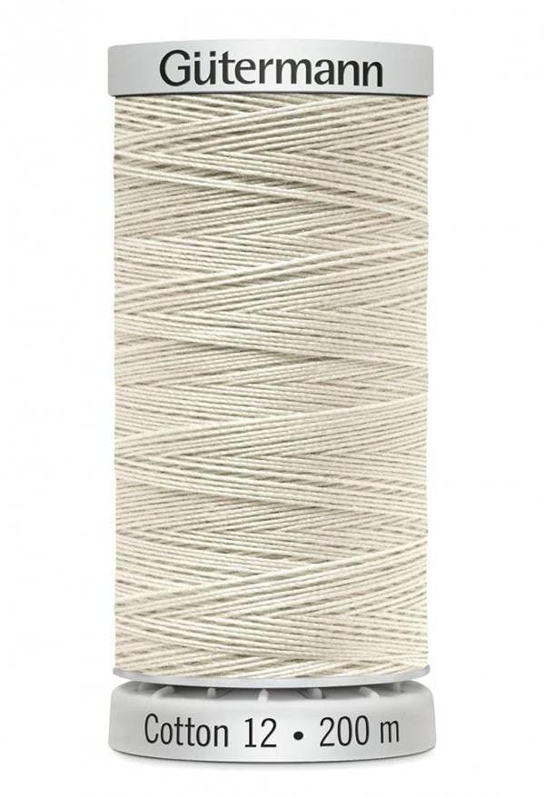 Gutermann No 12 Sulky Cotton Embroidery Thread 200m Cotton Thread Suitable For Embroidery