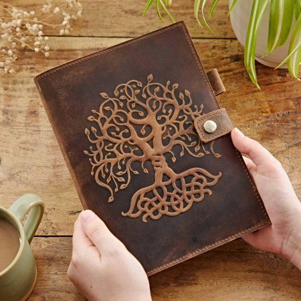 Paper High Tree of Life Buffalo Leather Refillable Journal