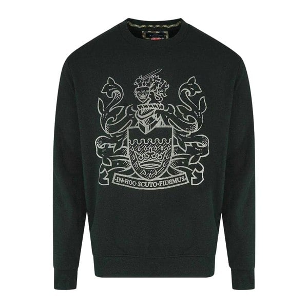 Aquascutum Mens Aldis Pixel Logo Sweatshirt - Black