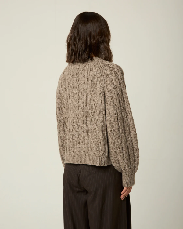 Peregrine Beckett Cable Knit Crew Jumper