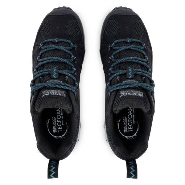Regatta Womens Edgepoint IV Low Walking Shoes - Black/Storm Blue