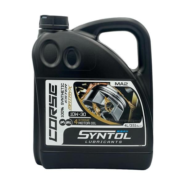 Syntol Corse 4T 10W-30 Motorcycle Fully Synthetic Engine Oil Jaso MA2/MA