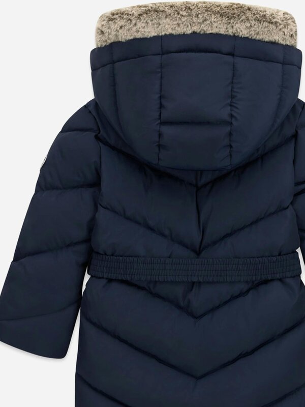 Guess Girls Hooded Puffer Jacket in Navy