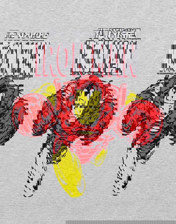 Marvel Boys Grey Iron Man Short Sleeved T-Shirt