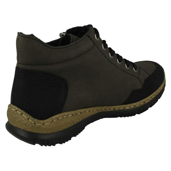 Rieker Ladies Rieker Casual Lace And Zip Fastening Ankle Boots N3244