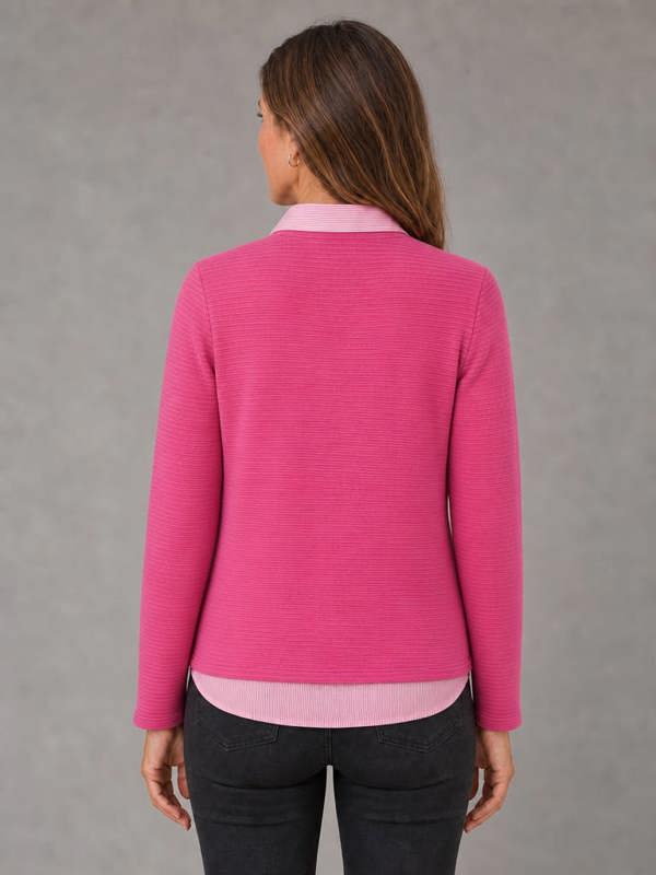 TIGI 2 In 1 Shirt Detail Top