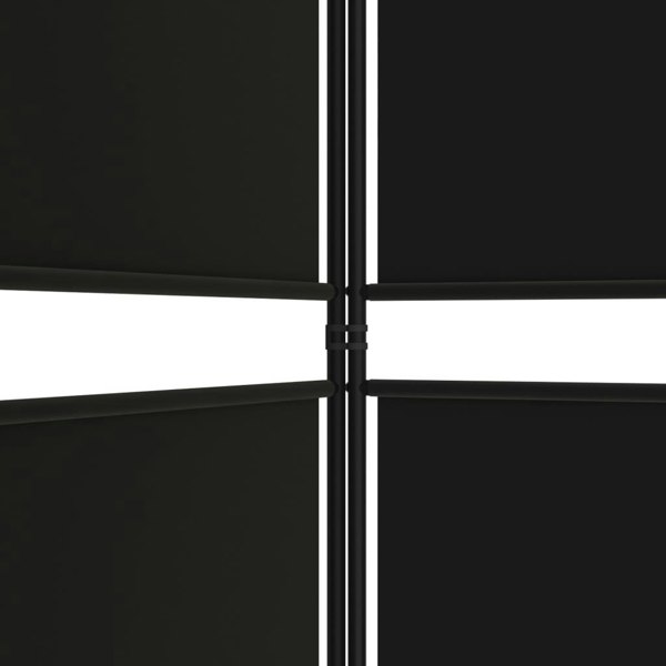 Berkfield 6-Panel Room Divider Black 300x200 cm Fabric