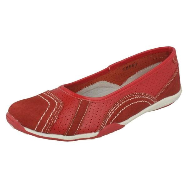 Down to Earth Ladies Down To Earth Flat Ballerina Shoes