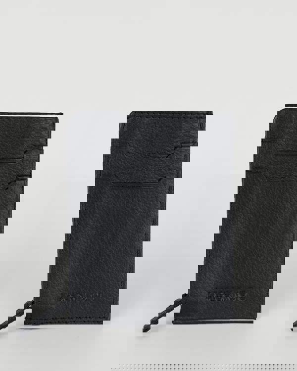 Larsson & Co Card Holder With Zipped Pocket & Embossed Branding