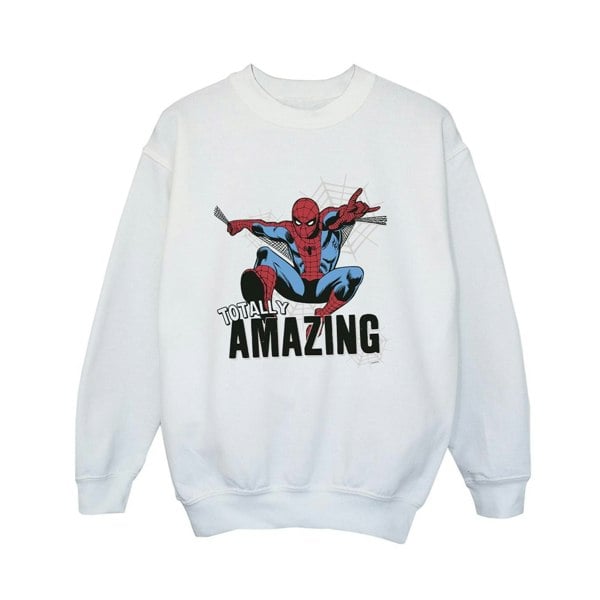 Marvel Boys Spider-Man Amazing Sweatshirt - White