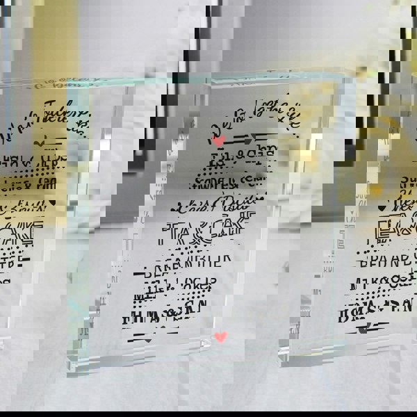 Personalised Memento Company Personalised We Go Together Like... Crystal Token