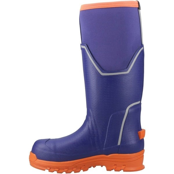 Muck Boots Grit S5 Rubber Women's Blue/Orange Wellington Boots