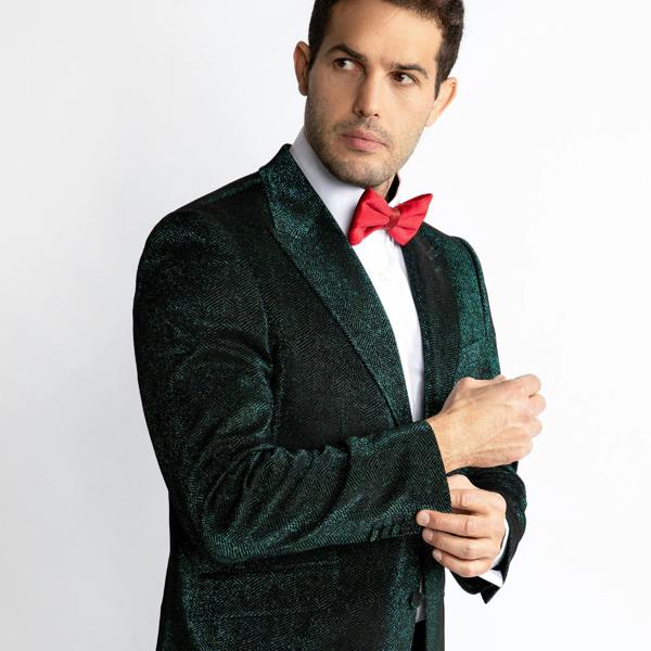 LUXURY FITTED SPARKLING DINNER JACKET – Premium Men's Patterned Shirt by Claudio Lugli | Bold Design, Tailored Fit, Best Printed Shirts