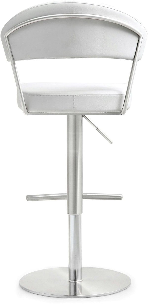 Furniture Edit Cosmo White Stainless Steel Barstool