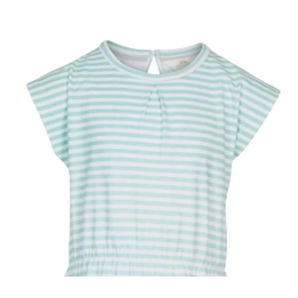 Trespass Girls Striped Short-Sleeved Dress - Green - 