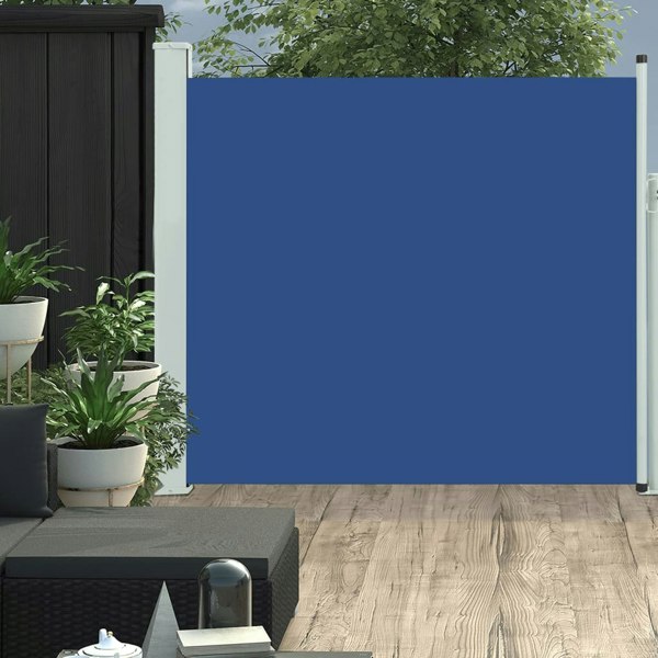 Berkfield Patio Retractable Side Awning 170x300 cm Blue