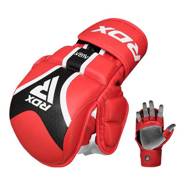 RDX Sports GRAPPLING GLOVES SHOOTER AURA PLUS T-17 RED/BLACK