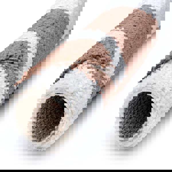 Moodi Shaggy Brown Rug, Non-Shedding, Soft Pile| THE RUGS