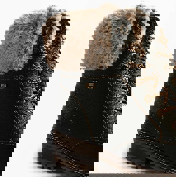 Remonte D0B74-01 Womens Fur Ankle Boots Black