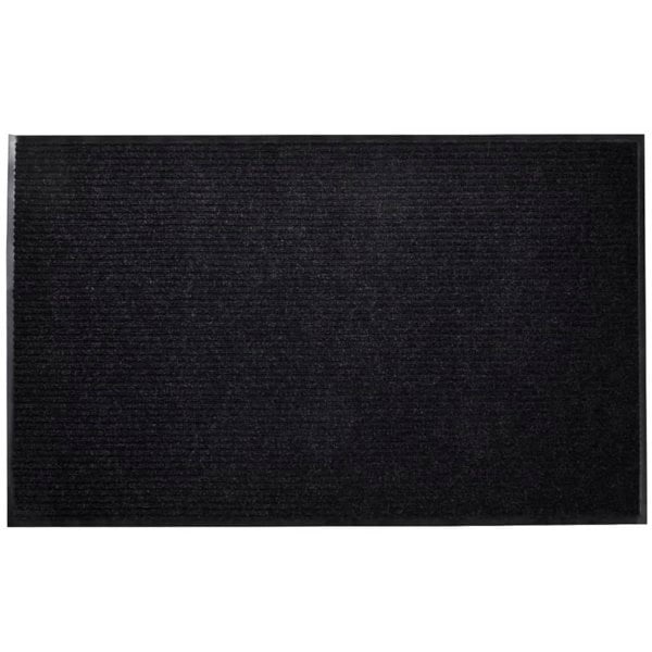 Berkfield Door Mat 90 x 60 cm Black PVC