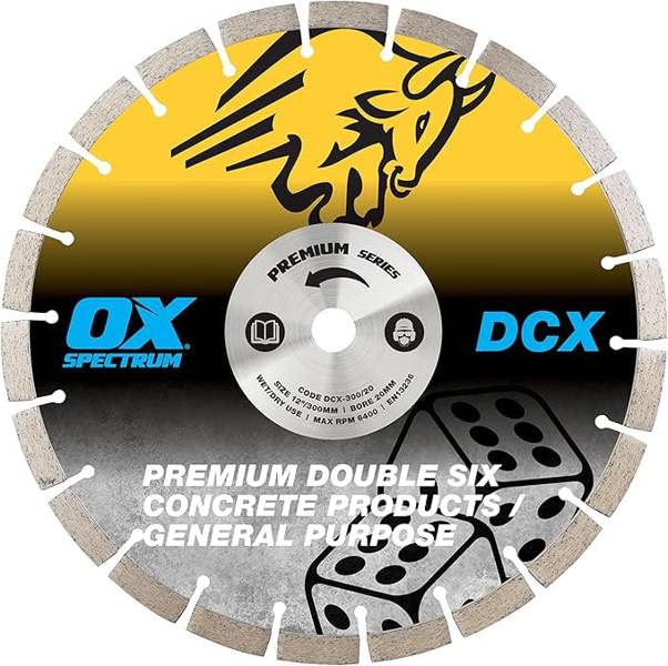 OX DCX300-20 General Purpose Spectrum Plus Double Six Diamond Blade