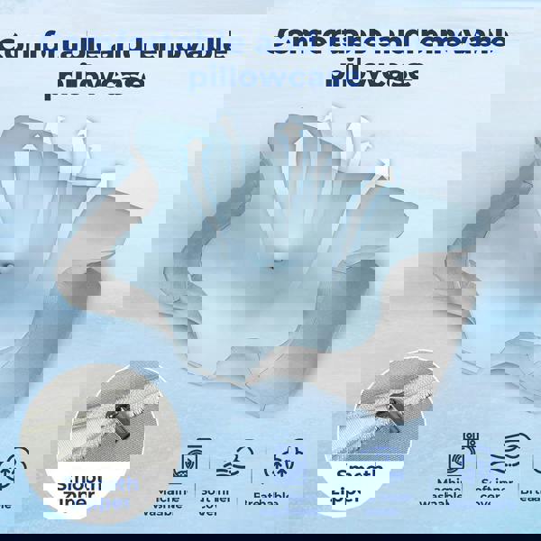 Lavio Ergonomic Memory Foam Pillow For Cervical Shoulder Orthopedic Pain Relief