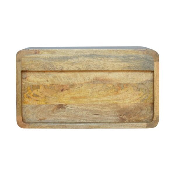 Wyld Haus Gradara Natural Oak Mango Wood 2 Drawer Floating Bedside Table