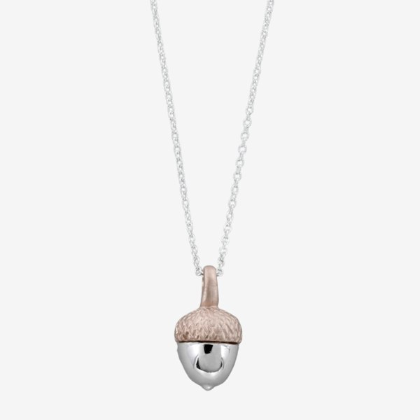 Sterling Silver Acorn Necklace - Reeves & Reeves